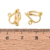 Iron Clip-on Earring Findings KK-R071-06G-4