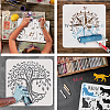 PET Hollow Out Drawing Painting Stencils DIY-WH0391-0548-4