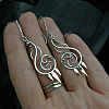 Spiral Alloy Dangle Earrings FS-WG8B3F2-01-1