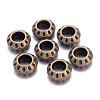 Tibetan Style Alloy European Beads TIBEB-EAA386Y-AB-FF-1