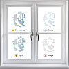 Waterproof PVC Colored Laser Stained Window Film Adhesive Stickers DIY-WH0256-020-4