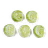 Transparent Spray Painted Glass Beads GLAA-N035-036-C03-2
