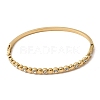 304 Stainless Steel Rhinestone Hinged Bangles for Women BJEW-B168-03C-G-4