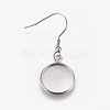 Stainless Steel Dangle Earrings EJEW-WH0001-A02-1