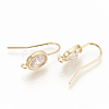 Brass Stud Earring Findings KK-S345-065-2
