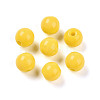 Opaque Solid Color Glass Beads X1-GLAA-N007-6mm-A06-1