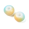 Opaque Spray Painted Glass Beads X1-GLAA-G118-01-3