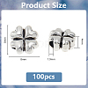 100Pcs Tibetan Style Zinc Alloy Beads TIBEB-DC0001-13-2