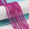 Lab Grown Red Corundum Beads Strands G-L591-A01-01-1-5