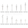 24Pcs 12 Style Rack Plating Alloy Pendants PALLOY-OC0002-97-2