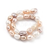 Natural Cultured Freshwater Pearl Beads Strands PEAR-P062-32E-3