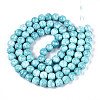 Baking Paint Glass Beads Strands DGLA-N016-10mm-08-2