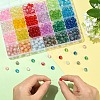 600Pcs 24 Styles Mixed Styles Transparent Glass Beads Strands GLAD-YW0005-75-3