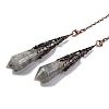Natural & Synthetic Gemstone Pointed Dowsing Pendulum Big Pendants G-H285-06R-A-2