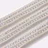 Iron Chain and Two Rows Rhinestone Cup Chain((Hot Melt Adhesive On The Back) CH-WH0002-01S-1