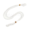 Braided Waxed Cord Empty Macrame Pouch Slider Necklace Making FIND-C061-01H-3