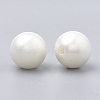 Spray Painted Style Acrylic Beads MACR-T010-10mm-08-2