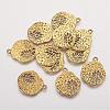 Tibetan Style Alloy Pendants TIBEP-A14120-AG-LF-1