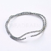 1 Strand Electroplate Glass Beads Strands X-EGLA-J025-F17-2