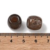 Opaque Resin European Beads RESI-F073-09-3