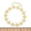 Brass Micro Pave Clear Cubic Zirconia Link Chain Bracelets for Women BJEW-A090-11D-G-5