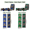   2Pcs 2 Colors Ethnic Style Embroidery Polyester Ribbons OCOR-PH0003-92-2