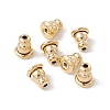 Rack Plating Brass Ear Nuts X-KK-G433-03LG-3