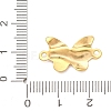 304 Stainless Steel Textured Links Connector Charms STAS-K302-02D-G-3