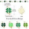 20Pcs 4 Styles Rack Plating Alloy Enamel Pendants FIND-YW0004-75-2