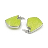 Brass Enamel Stud Earrings EJEW-Q391-01P-01-2