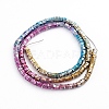 Electroplated Non-magnetic Synthetic Hematite Beads Strands G-L562-14-4