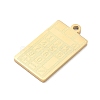 304 Stainless Steel Pendants LS-SA-CBAE115-13D-G-2