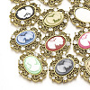 Alloy Cabochons RB-N050-04-18AG-1