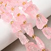 Raw Rough Natural Quartz Crystal Beads Strands G-Z131-J01-07-1