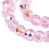 Transparent Glass Beads Strands EGLA-N028-01A-A11-4