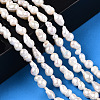 Natural Baroque Pearl Keshi Pearl Beads Strands PEAR-S020-F10-02-2