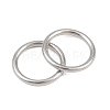304 Stainless Steel Closed Jump Rings STAS-G393-06P-19-3