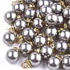 ABS Plastic Imitation Pearl Pendants MACR-T022-03-2