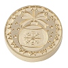Christmas Series Wax Seal Brass Stamp Head LS-AJEW-M037-01G-12-2