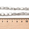 Electroplate Glass Beads Strands EGLA-F166-02A-P-4