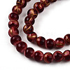 Baking Paint Glass Beads Strands DGLA-N010-4mm-07-3