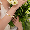 4Pcs 2 Colors C-Shaped 201 Stainless Steel Grooved Cuff Bangles BJEW-SC0001-65-7