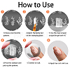 Stainless Steel DIY Nail Art Templates MRMJ-WH0092-047-4