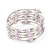 Fashion Glass Beads Wrap Bracelets BJEW-JB04989-03-1