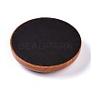 Flat Round Wood Pesentation Jewelry Bracelets Display Tray ODIS-P008-15A-02-5