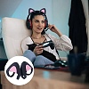 1 Pair Silicone Cat Ear Headphones Decorations DIY-CP0013-62A-5