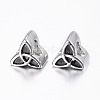 304 Stainless Steel European Beads Enamel Settings STAS-H368-30AS-1