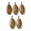 Natural Unakite Pendants GG-CBACB71-01P-01-1