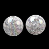 Bubblegum AB Color Transparent Crackle Acrylic Round Beads CACR-R011-20mm-03-3