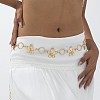Alloy Flower Link Chain Waist Belly Chains for Women FS-WG73841-02-2